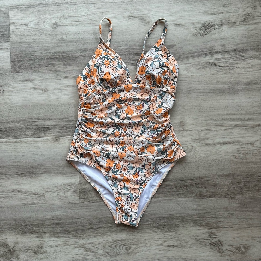 Cupshe Floral Swimsuit Bathing Suit Swimwear Women’s M